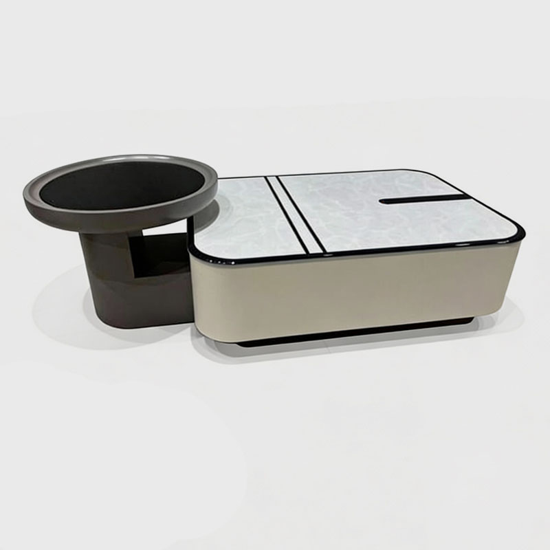 Monaco Designer Center Table with Side Unit