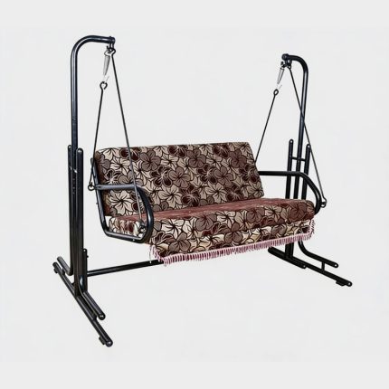 2-Seater MS Garden Swing with Cushioned Seat